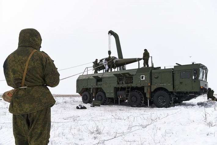 Nó có ba biến thể khác nhau: Iskander-M, Tender và Iskander-E, đây là phiên bản xuất khẩu. (Ảnh Russian Defense Ministry)