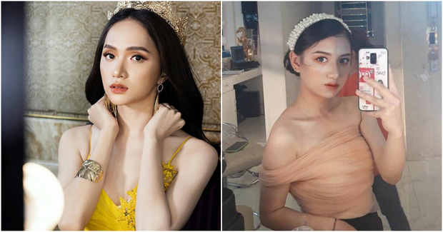So sánh hai hình ảnh có thể thấy, miệng và mũi của Hải Yến khá giống với người đẹp showbiz này.
