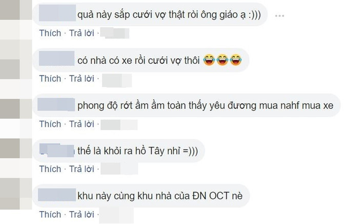 Trước thông tin Quang Hải tậu nhà, trước đó là sắm xe sang khiến cư dân mạng nghi ngờ anh đang dần chuẩn bị cho kế hoạch tương lai của mình. Họ suy đoán có thể chàng tiền vệ sẽ cưới vợ và người bạn đời được nhắm tới không ai khác là Huỳnh Anh.