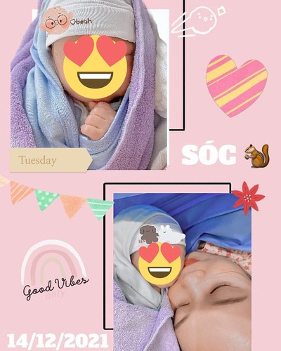 Và mới đây, cư dân mạng tiếp tục ngỡ ngàng khi hot girl 2k2 thông báo đã hạ sinh con thứ 2 thành công hôm 14/12 vừa qua. Ảnh: Tổng hợp