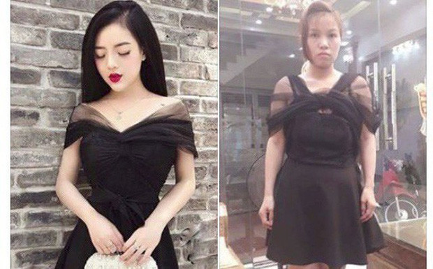Cô nàng này từng bỏ tiền ra mua bộ váy có giá 450 nghìn đồng, nhưng cô gái trẻ phải ấm ức "nuốt cục tức" khi quảng cáo và thực tế khác xa nhau hoàn toàn.