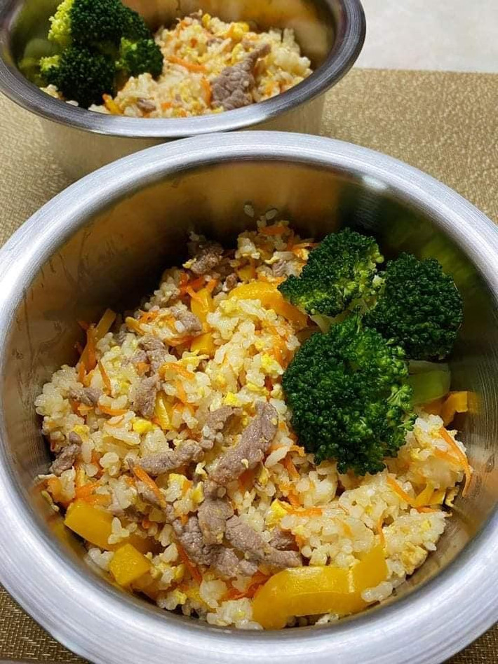 Hiện tại chưa hề biết 2 chú chó này sống ở đâu nhưng bữa ăn sang chảnh cùng chú chó số hưởng này nhanh chóng khiến cư dân mạng ghen tỵ.
