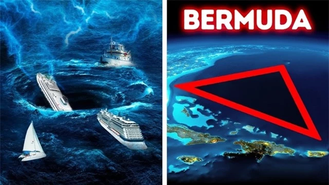 4. Tam giác quỷ Bermuda ở Đại Tây Dương Đây chính là địa điểm bí ẩn nổi tiếng bậc nhất thế giới hiện nay. Tam giác quỷ Bermuda có diện tích khoảng 700.000km2, giới hạn bởi 3 điểm: Miami, Florida; San Juan, Puerto Rico; và Freeport, Grand Bahama.