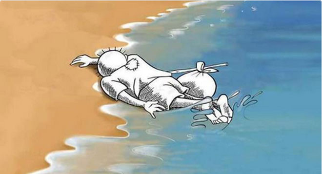 Hình ảnh cậu bé Aylan 3 tuổi chết đuối đã đánh thức lương tri của rất nhiều người.