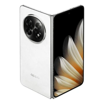 2. Oppo Find N5: Được mệnh danh là smartphone gập mỏng nhất thế giới, Find N5 chỉ dày 4,21 mm khi mở và sở hữu pin khủng 5,600 mAh. (Ảnh: cellphones)