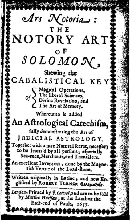 3. Ars Notoria: Một phần trong bộ "Chìa khóa nhỏ của Solomon" từ thế kỷ 13-14.