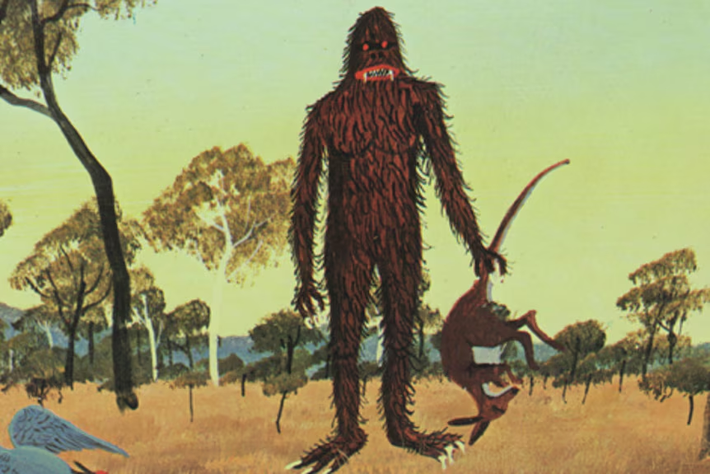 7. Yowie: Người Tuyết phiên bản Úc, sinh vật to lớn và mạnh mẽ, đôi khi xuất hiện ở vùng sâu vùng xa của Australia.