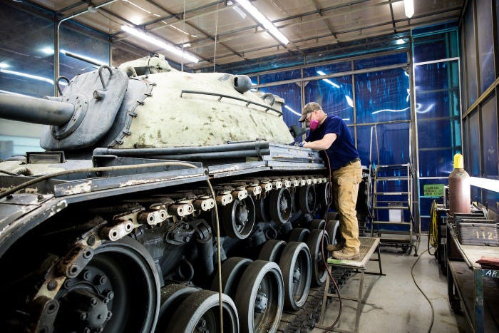 Sau khi hoàn thành việc đại tu, chiếc M48 Patton đã được đưa tới căn cứ sân bay quân sự Shaw đặt ở Nam Carolina chỉ vài ngày trước Giáng Sinh. Nguồn ảnh: BI.