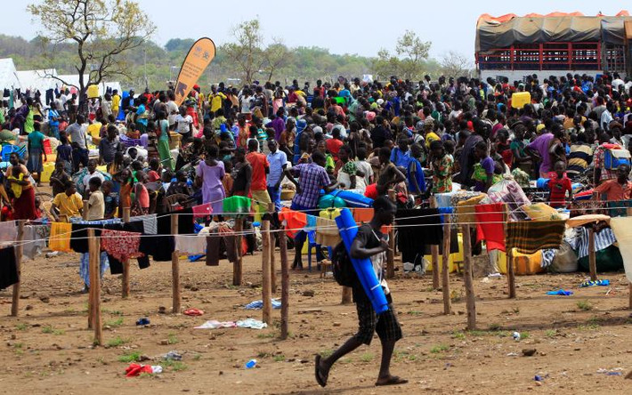 Một hình ảnh tương tự tại khu định cư Imvepi, huyện Arua, phía bắc Uganda.