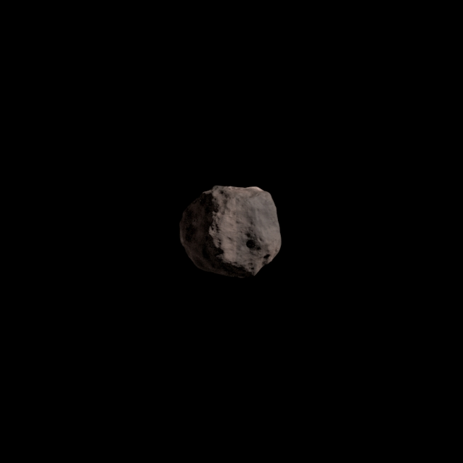 Vệ tinh này cách Polymele khoảng 201 km.(Ảnh: Lucy Mission)