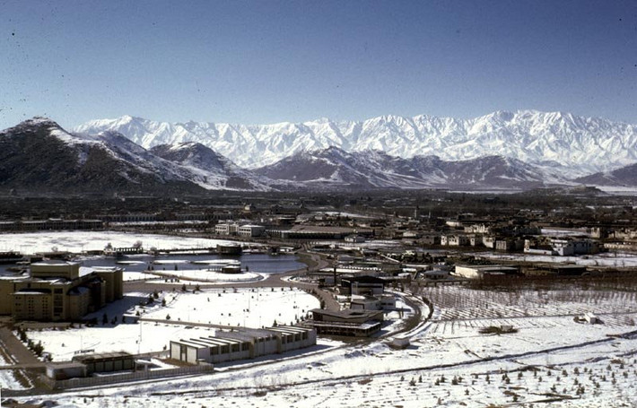 Thành phố Kabul mùa đông.
