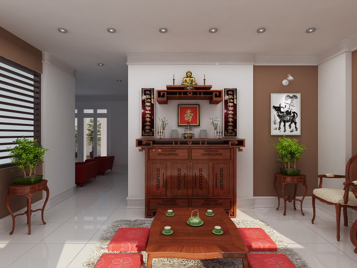 Để khắc phục, gia chủ hãy tìm vị trí khác để kê giường ngủ, bàn thờ, bàn ăn hoặc dùng trần gỗ, trần thạch cao, giấy căng ngang để che phủ phần xà nhà, giảm bớt tác động xấu. (* Thông tin mang tính chất tham khảo, chiêm nghiệm).