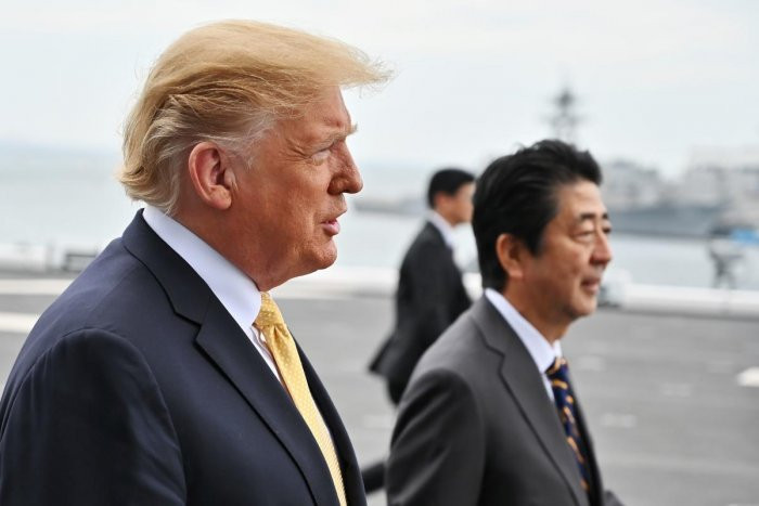 Tổng thống Donald Trump cũng cho biết, chính quyền của ông đang sử dụng chính sách "hoà bình thông qua sức mạnh" trong việc đảm bảo an ninh khu vực, đặc biệt là ở châu Á Thái Bình Dương. Nguồn ảnh: Sina.