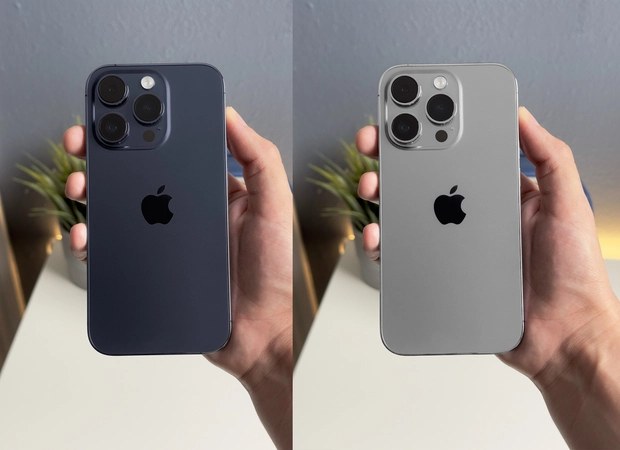 Theo Apple Hub, điều đặc biệt là iPhone 15 Pro Max có khung làm bằng titan, với bề mặt nhám nhẹ, tạo sự khác biệt so với các thế hệ trước đây sử dụng khung thép không gỉ. Mặt sau của máy vẫn là lớp kính mờ, nhưng có thêm hai tùy chọn màu mới là xám titan và xanh lam đậm.