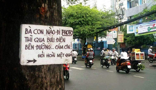 Một biển thông báo với lời lẽ dù có hơi cục cằn nhưng khi đọc xong phải bật cười.