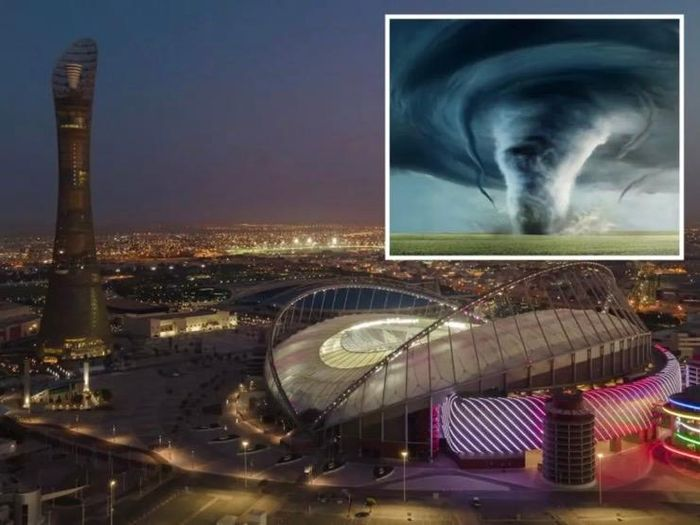 Cơn lốc xoáy xuất hiện ở phía bắc Qatar vào khoảng thời gian World Cup 2022 tạm nghỉ trước khi giải đấu quay trở lại với trận đấu tứ kết đầu tiên diễn ra vào ngày 9/12.