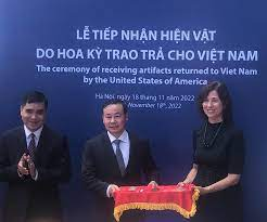 Ngày 31/8/2022, tại Washington, đại diện Đại sứ quán Việt Nam đã bàn giao cho Vụ Châu Mỹ (Bộ Ngoại giao) trực tiếp mang về Việt Nam để bàn giao cho Bảo tàng Lịch sử quốc gia.
