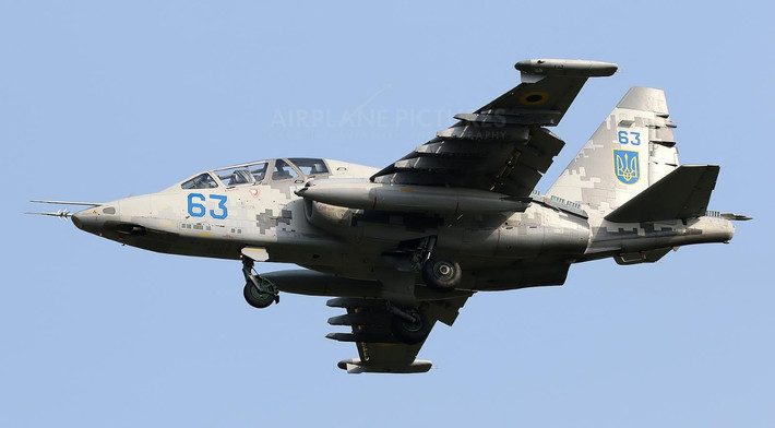 Kho vũ khí của Su-25 khá đa dạng, từ pháo bắn nhanh, rocket đến các loại bom và các loại tên lửa đối đất. Ngoài ra Su-25 có khả năng mang theo loại tên lửa đối không R-60.
