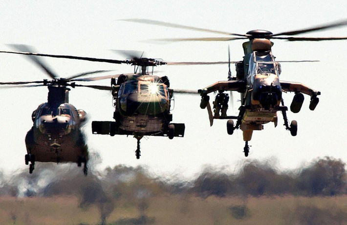 Trực thăng Tiger có tầm hoạt động khá rộng, vào khoảng 800 km.