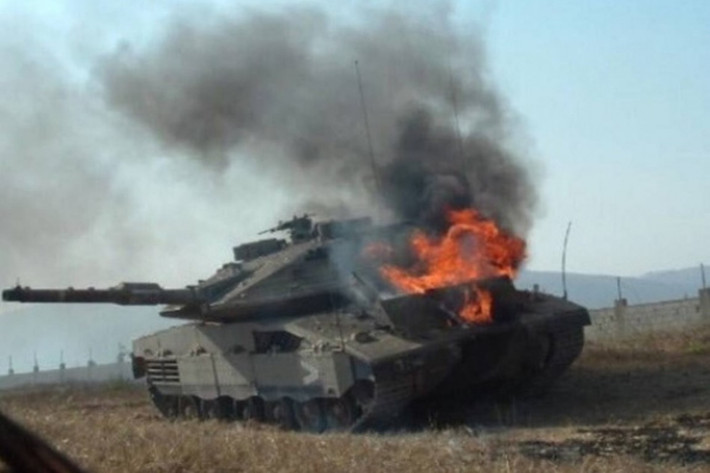 Tờ Avia của Nga khẳng định, một xe tăng Merkava của Israel, đã bị tieu diệt bởi lực lượng Palestine với tên lửa chống tăng Fagot và Kornet.