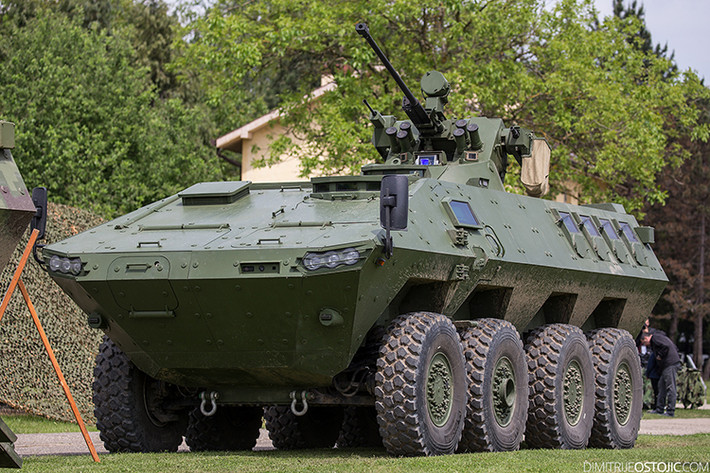 Và một trong những mẫu xe bọc thép tốt nhất của Quân đội Serbia hiện nay chính là Lazar-3 do công ty quốc phòng Yugoimport của nước này thiết kế chế tạo và mới được đưa vào trang bị trong năm nay. Nguồn ảnh: Dimitrije Ostojic.