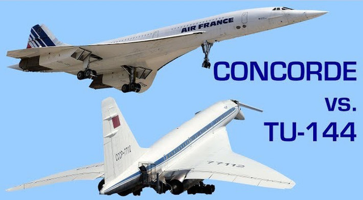 Nhìn chung, Tu-144 có ngoại hình tương đồng với đối thủ đến từ Tây Âu, nhưng vượt trội hơn về tốc độ tối đa và trần bay.