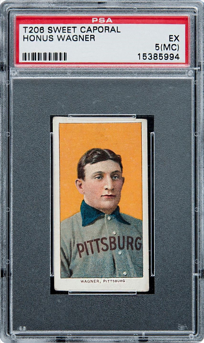 Thẻ bóng chày in hình vận động viên Honus Wagner đã phá vỡ các kỷ lục về việc bán bất kỳ tấm thẻ nào với giá 3,2 triệu đô la Mỹ vào tháng 10/2016.