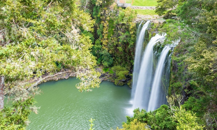 Thác Whangarei, Đảo Bắc, New Zealand Thác Whangarei cao 27 m đổ xuống vách đá bazan trong thung lũng. Thác nước cách Whangarei 10 phút lái xe, có nhiều chỗ đậu xe và nhà vệ sinh miễn phí. Từ bãi đậu xe đi bộ đến thác mất khoảng 15 phút đến 1,5 tiếng. Bạn có thể đên đây nếu muốn dã ngoại và khám phá.