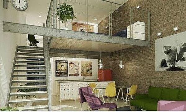 Với những căn nhà cấp 4 có cấu trúc hẹp về chiều rộng, việc lựa chọn thiết kế gác lửng là vô cùng hợp lý giúp vừa tăng diện tích cho nhà vừa tạo không gian sống hiện đại.