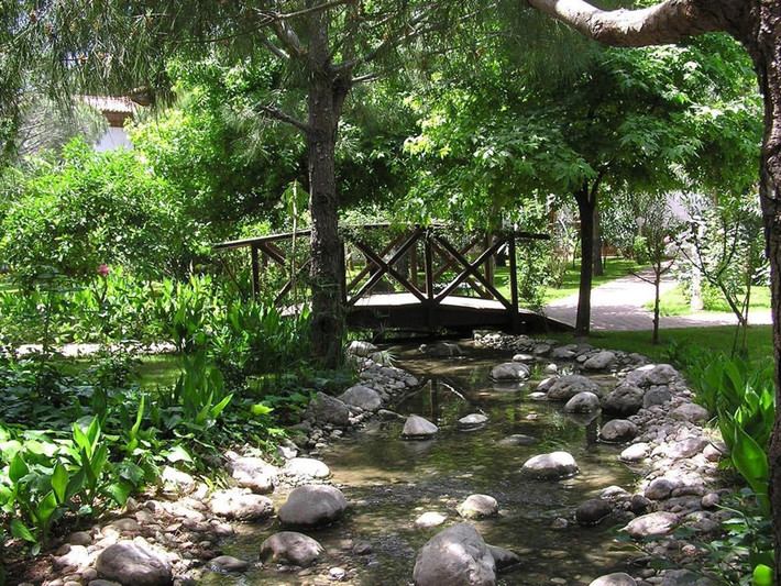 Và suối nhân tạo để nuôi cá. Dọc bờ hồ cạnh dinh thự của Gates được trải đầy cát nhập thường xuyên từ Caribe mỗi năm.