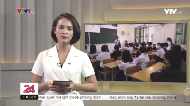 Vào hồi tháng 3 năm nay, Chuyển động 24h cũng gây tranh cãi khi BTV Quỳnh Nga có lời dẫn là "tỉnh Hải Phòng". Ngay sau khi phát sóng, nữ BTV đã vấp phải khá nhiều ý kiến trái chiều. Ảnh: Tổng hợp
