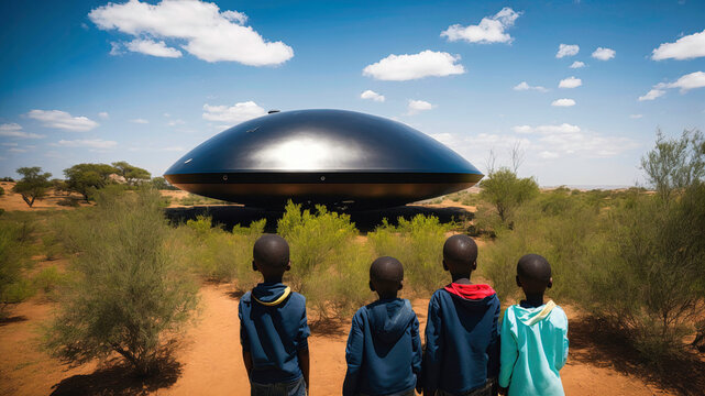 Vào ngày 16/9/1994, 62 học sinh tại trường Ariel ở Ruwa, Zimbabwe, đã chứng kiến một UFO hạ cánh gần trường học của họ. (Ảnh: Adobe Stock)