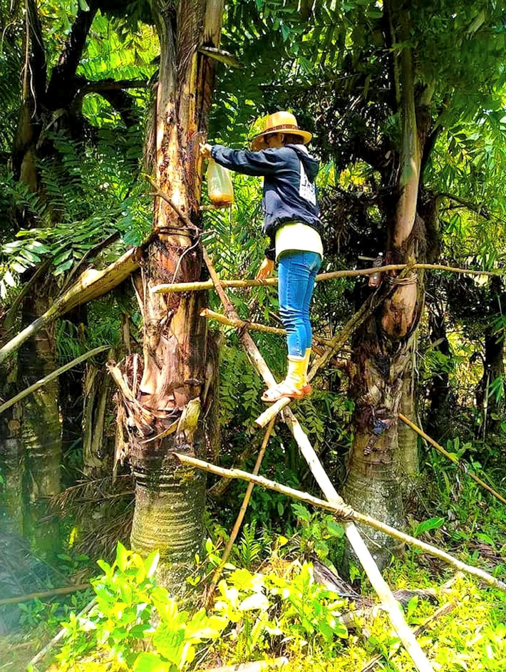 Rượu Đoák cũng góp phần không nhỏ vào kinh tế địa phương, khi ngày càng nhiều du khách tìm đến để thưởng thức và mua về làm quà. (Ảnh: Báo Dân tộc và Phát triển)
