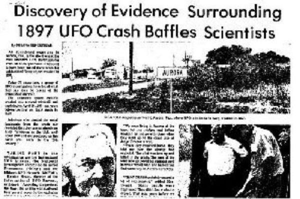 Trước sự ngạc nhiên của mọi người, UFO dường như mất kiểm soát và nó đã đâm trực diện vào chiếc cối xay gió của nhà thẩm phán J.S. Proctor. Các mảnh vỡ rơi ra và vương vãi khắp mặt đất.