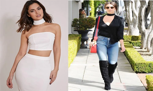 Mê mẩn ngắm sao ngoại diện áo cổ choker cực đẹp