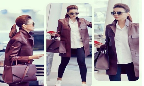 Thanh Hằng sành điệu với áo khoác măng tô