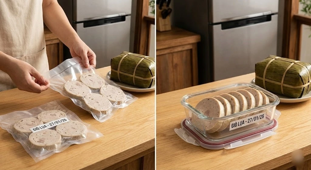 Mẹo bảo quản chả lụa, giò lụa cắt dở luôn thơm ngon