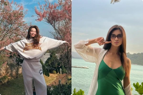 Hot face sao Việt: Hồ Ngọc Hà chụp cùng mai anh đào đẹp như tranh ở Đà Lạt