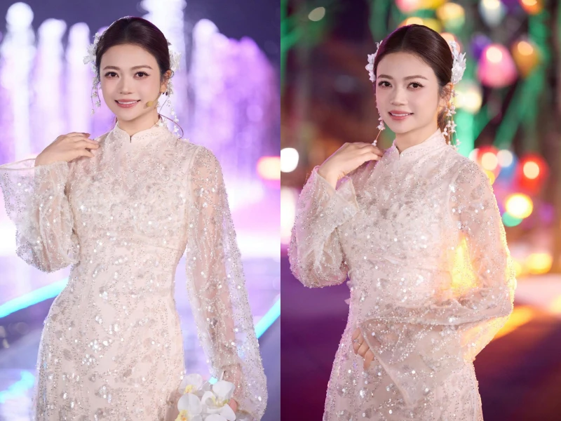 Vẻ đẹp 'không tuổi' của NSƯT Kiều Anh trong tà áo dài truyền thống