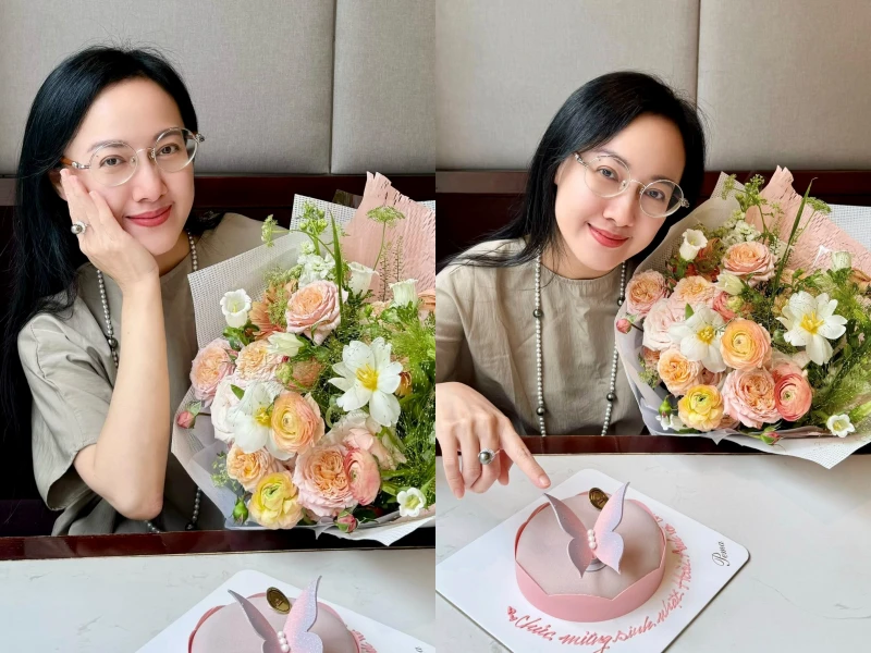 Biên tập viên Hoài Anh trẻ trung, xinh đẹp ở tuổi 46