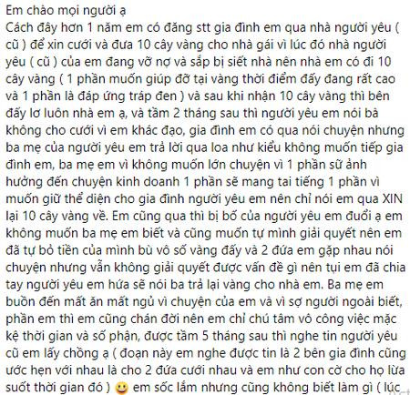 Để lễ đen 10 cây vàng, thanh niên ê chề vì mất bồ còn đi đòi nợ De le den 10 cay vang, thanh nien e che vi mat bo con di doi no