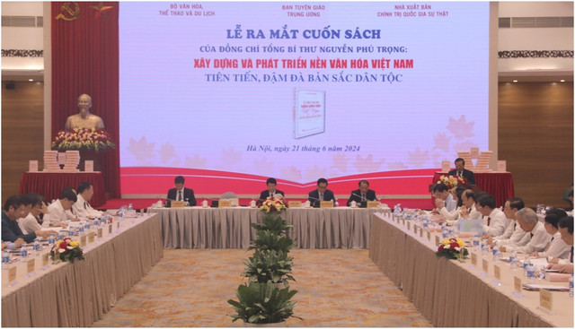 PCT Phạm Ngọc Linh tham dự Lễ ra mắt sách của Tổng Bí thư Nguyễn Phú Trọng PCT Pham Ngoc Linh tham du Le ra mat sach cua Tong Bi thu Nguyen Phu Trong