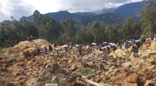 Lở đất kinh hoàng ở Papua New Guinea: Số người chết tăng "sốc" Lo dat kinh hoang o Papua New Guinea: So nguoi chet tang