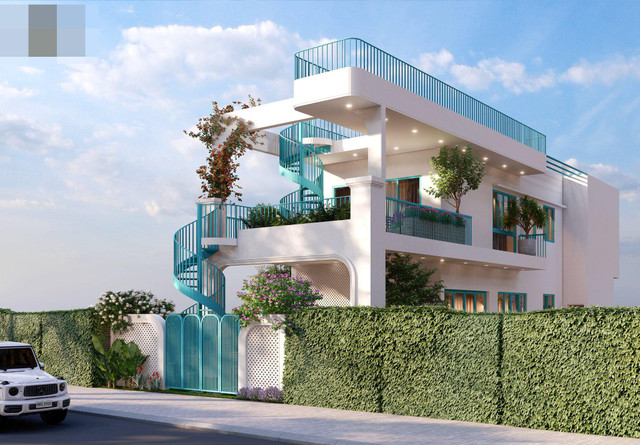 Nhà phố nghệ thuật, cầu thang uốn lượn như sóng, nội thất thu hút mọi ánh nhìn - Hình 2 Nha pho nghe thuat, cau thang uon luon nhu song, noi that thu hut moi anh nhin-Hinh-2