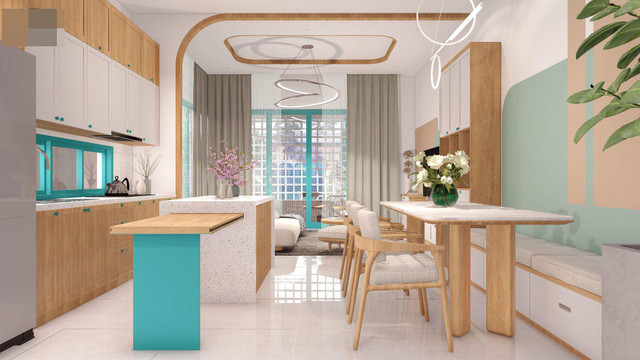 Nhà phố nghệ thuật, cầu thang uốn lượn như sóng, nội thất thu hút mọi ánh nhìn - Hình 13 Nha pho nghe thuat, cau thang uon luon nhu song, noi that thu hut moi anh nhin-Hinh-13