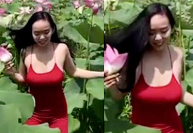 Hồ sen mùa hè nóng rực vì nhiều chị em hồn nhiên mặc không nội y - Hình 4 Ho sen mua he nong ruc vi nhieu chi em hon nhien mac khong noi y-Hinh-4
