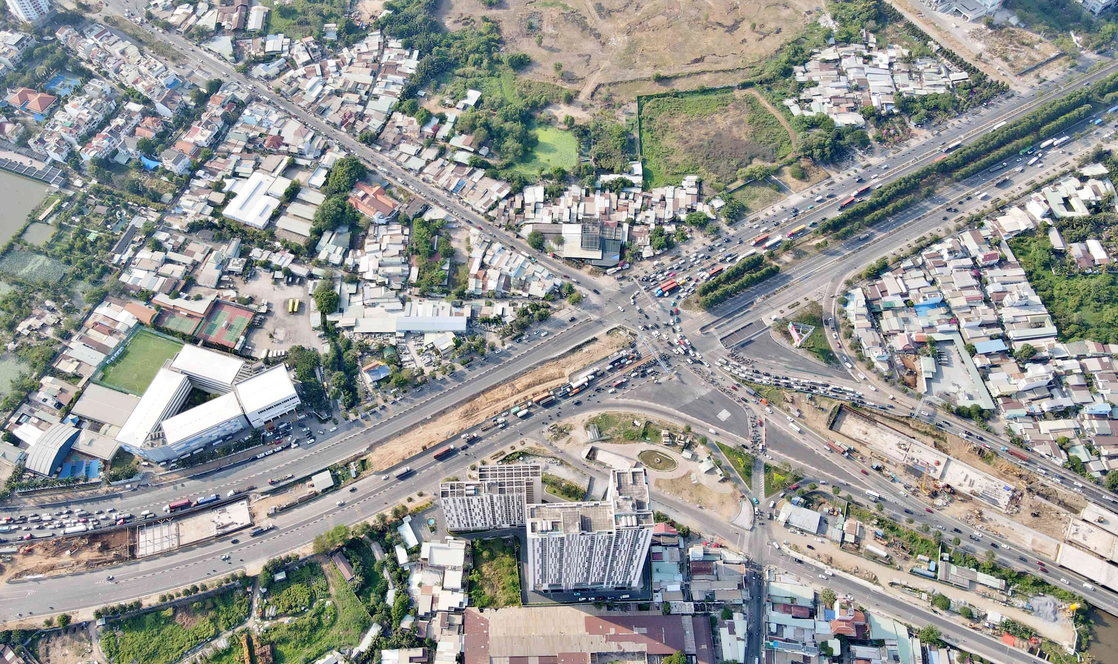 Ngắm nhìn nút giao An Phú sau hơn một năm thi công