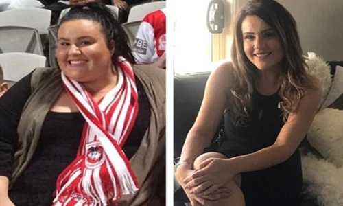 Choáng váng tốc độ giảm 90kg trong 12 tháng của nữ sinh luật