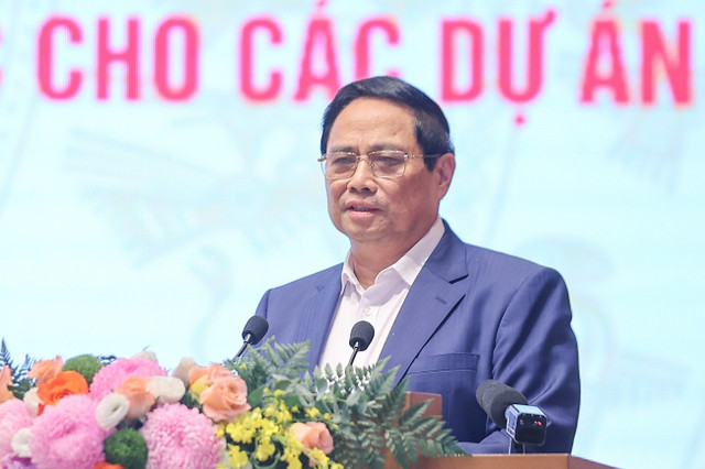 Thủ tướng Chính phủ Phạm Minh Chính phát biểu tại Hội nghị. Ảnh: VGP Thủ tướng Chính phủ Phạm Minh Chính phát biểu tại Hội nghị. Ảnh: VGP