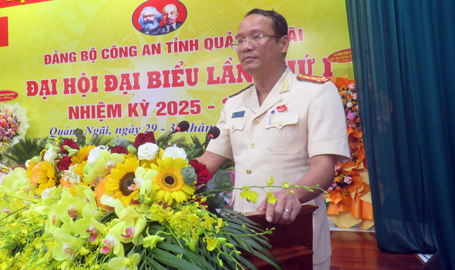 Đại tá Hồ Song Ân, Giám đốc Công an tỉnh được chỉ định làm Bí thư Đảng ủy Công an tỉnh Quảng Ngãi. dai-hoi-ca-qng-a-1.jpg